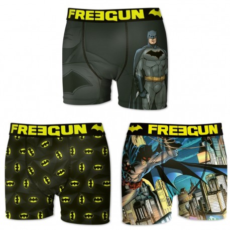 Lot de 3 Boxers Homme Batman Freegun