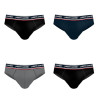 Lot de 4 slips homme en coton Uni French