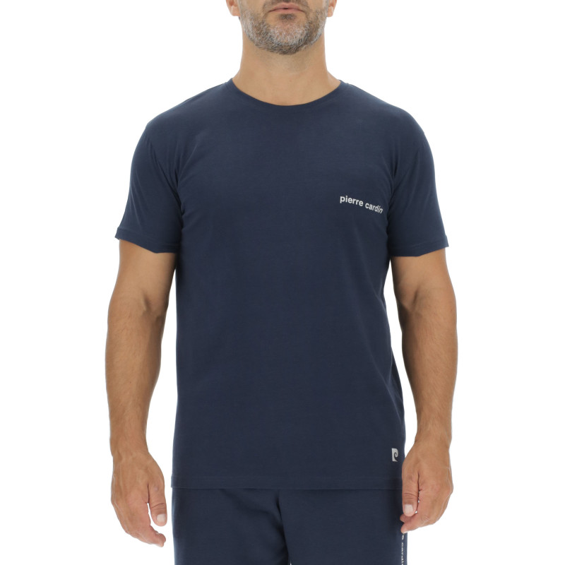 Lot de 3 T-shirts homme en coton uni col rond imprimé poitrine