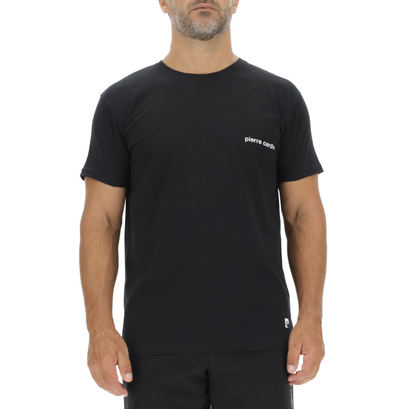 Lot de 3 T-shirts homme en coton uni col rond imprimé poitrine Lot de 3 T-shirts homme en coton uni col rond imprimé poitrine