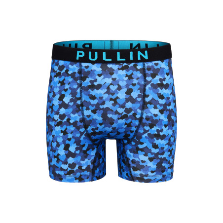 PULL IN Boxer long homme en lycra Fashion Heart Bleu