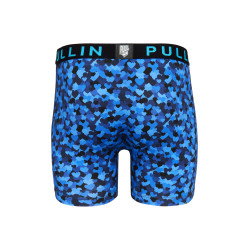 PULL IN Boxer long homme en lycra Fashion Heart Bleu