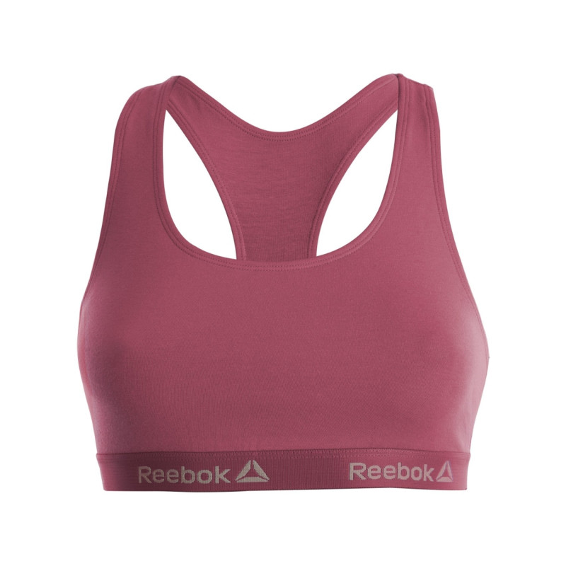 Brassière Femme Unie Coton REEBOK Bordeaux Brassière Femme Unie Coton REEBOK Bordeaux