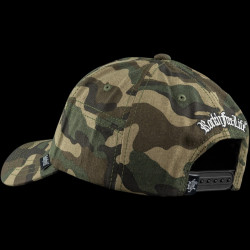 Casquette baseball en 6 pans camouflage logo brodé Living Stone