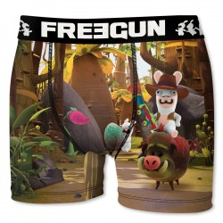 Boxer Homme Cow Boy FREEGUN Lapins Crétins