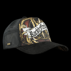 Casquette trucker imprimée avec filet Baroque