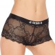 Boxer Dentelle Femme Noir Miss Freegun