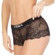 Boxer Dentelle Femme Noir Miss Freegun