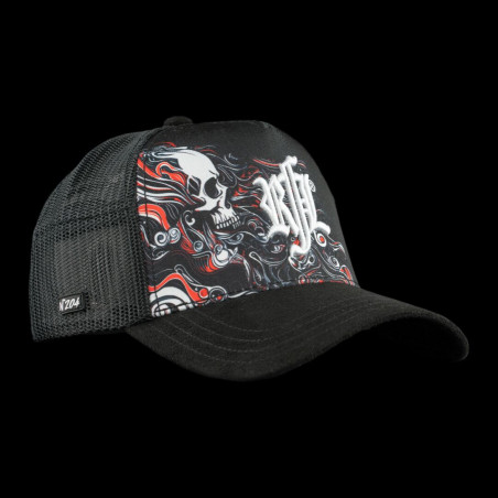 casquette trucker avec filet bi-matière Black Out