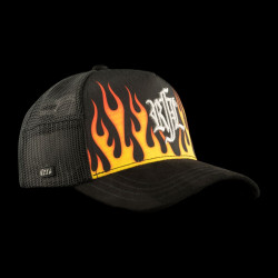 Casquette trucker avec filet bi-matière Burning
