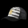 Casquette trucker imprimée avec filet et logo brodé Dark Knight