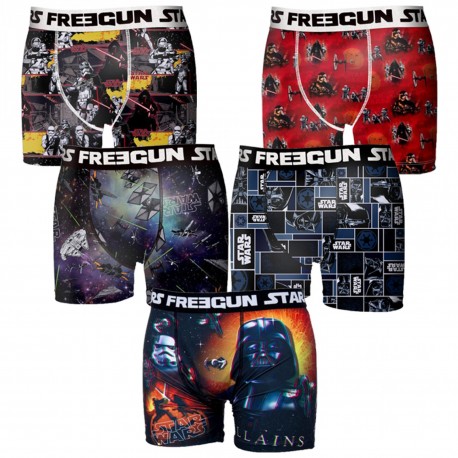 Boxers Boyz Microfibre lot de 5, Freegun Star Wars