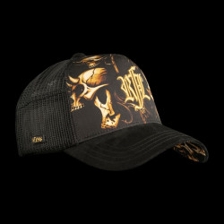 Casquette trucker avec filet et logo brodé High Voltage