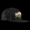 Casquette trucker avec filet visère plate bi-matière Inked Snap