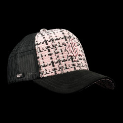 Casquette trucker avec filet visière suédine Kiss Me