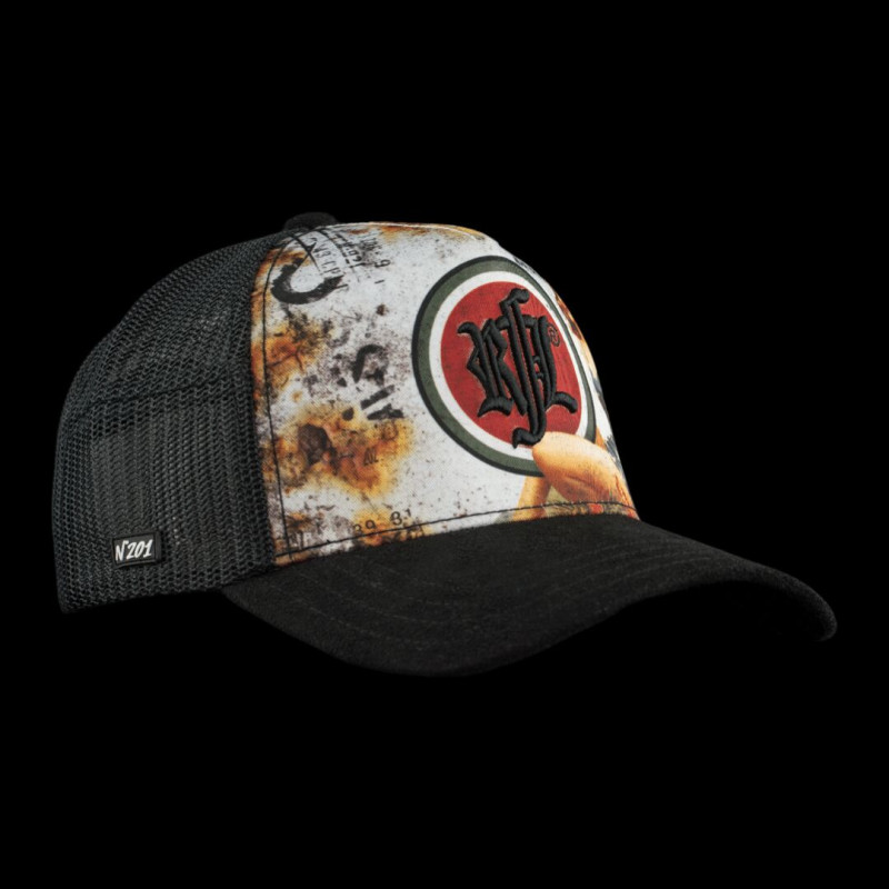 Casquette trucker avec filet et logo brodé Lucky