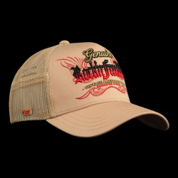 Casquette trucker avec filet et broderie Pinstriping