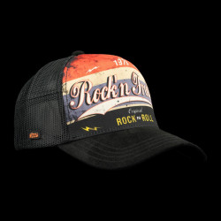 Casquette trucker avec filet bi-matière Rock/N Roll