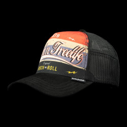 Casquette trucker avec filet bi-matière Rock/N Roll