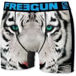 Boxer Homme Freegun Tigre Blanc Blanc