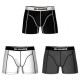 Boxer Homme En Coton Lot De 3, All Blacks