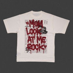 T-shirt homme oversize en jersey de coton 250 GSM Look Me Mom