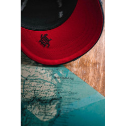 Casquette enfant avec filet visière plate usée Alone Snapback Small