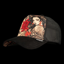 Casquette enfant trucker avec filet bi-matière Geisha