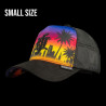 Casquette enfant trucker avec filet visière suédine Miami Casquette enfant trucker avec filet visière suédine Miami