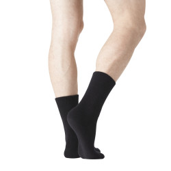 Paire de Chaussette tige longue Merino Ultra Fine Rosso