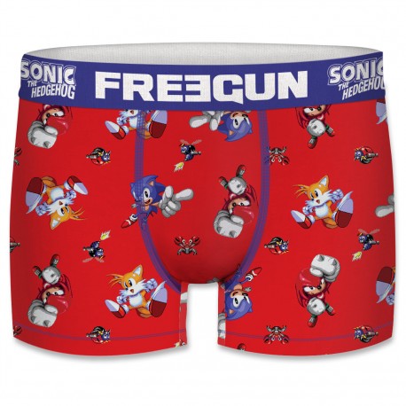 Boxer Homme Freegun Sonic Team Rouge