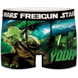 Boxer Homme Freegun Starwars Yoda Vert