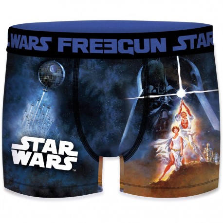 Boxer Homme Freegun Starwars Laser Bleu