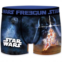 Boxer Garçon Freegun Starwars Laser Bleu