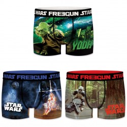 Lot de 3 boxers Garçon Freegun Starwars Jedi Multicolore