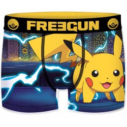 Boxer Homme Freegun Pokemon Eclair Bleu