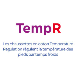 Paire de Chaussettes femme Warm demi bouclette