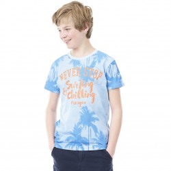 T-shirt Freegun Surfing Bleu