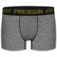 Lot de 4 Boxers Homme Freegun Uni Gris Chiné