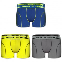 Lot de 3 Boxers Garçon Freegun Uni Multicolore