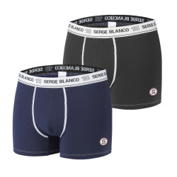 Lot de 2 Boxers coton homme avec surpiqûres Class
