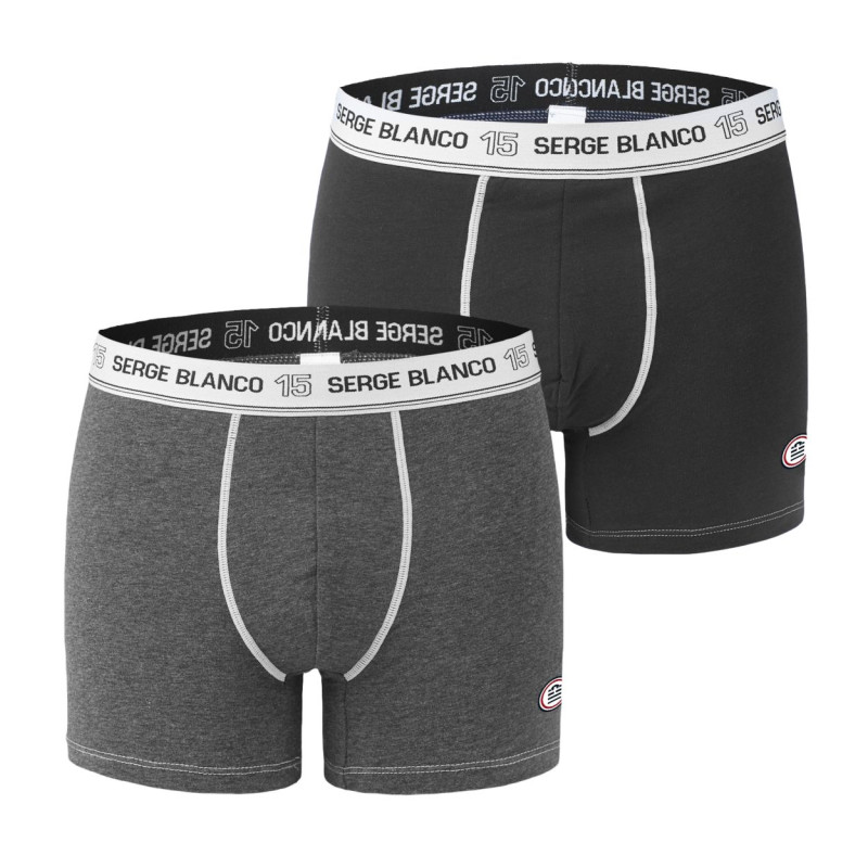 Lot de 2 Boxers homme avec surpiqûres Class Lot de 2 Boxers homme avec surpiqûres Class