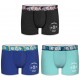 Lot de 3 Boxers Coton Homme Freegun Uni Multicolore