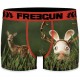 Boxer Homme Freegun Lapins Crétins Rennes Vert