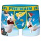 Lot de 4 Boxers Homme Freegun Lapins Crétins Fun Multicolore