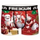 Boxer Garçon Freegun Lapins Crétins Noël Rouge