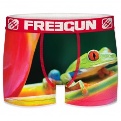 Boxer Homme Freegun Grenouille Rouge