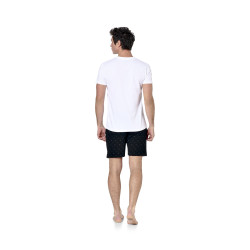 Ensemble pyjama court homme avec t-shirt col V Gan