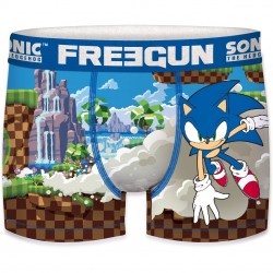 Boxer Homme Freegun Sonic Run Bleu