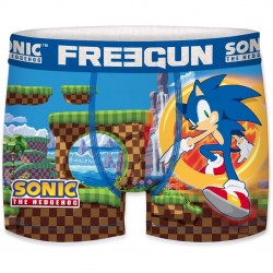 Boxer Homme Freegun Sonic Game Bleu